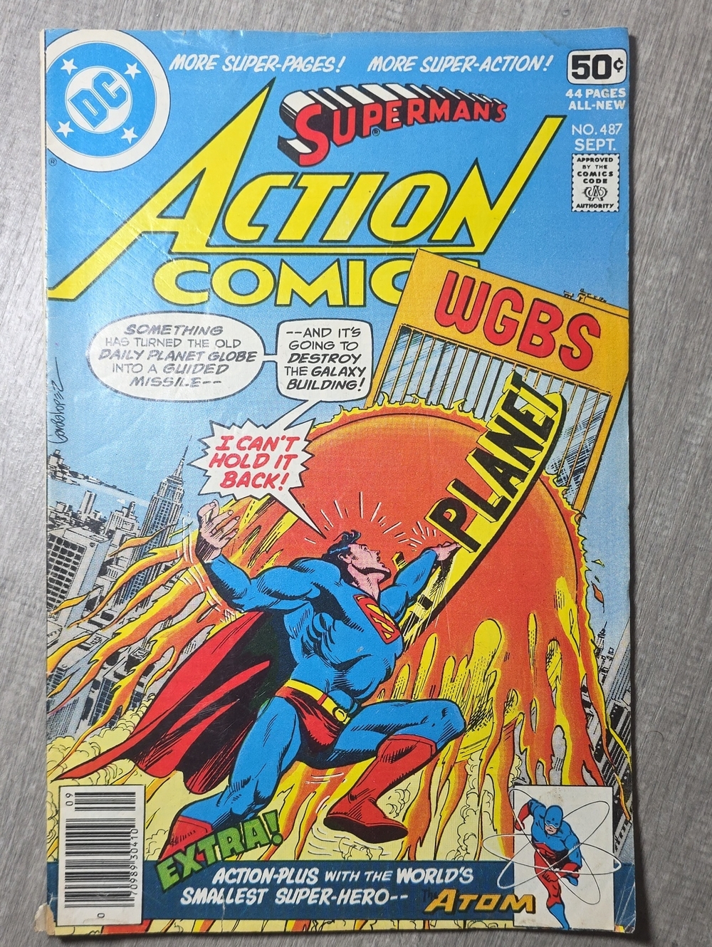 DC Action Comics Cover Art - Blue/Red/Yellow